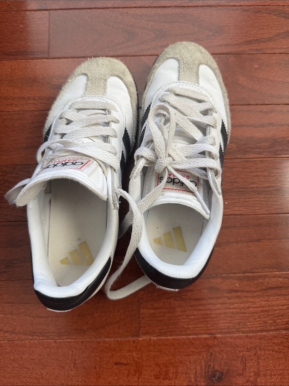 adidas White and Black Classic Retro Trainers